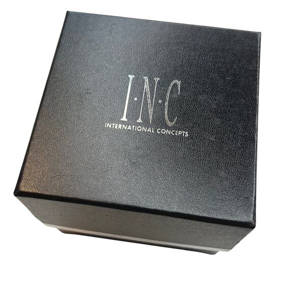 INC International Concepts Large Gold Cuff Bracelet w/ Pink & Silver Gemstones! - Picture 2 of 5